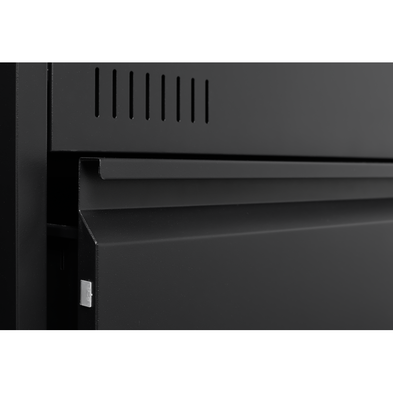 Sleek 3-Drawer Lateral File Cabinet for Home Office, Locking