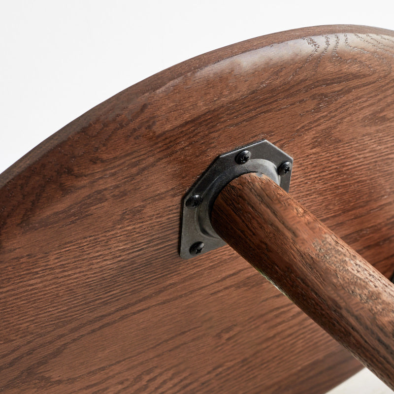 Modern Pebble-Shaped Coffee Table for Living Room, Solid Oak