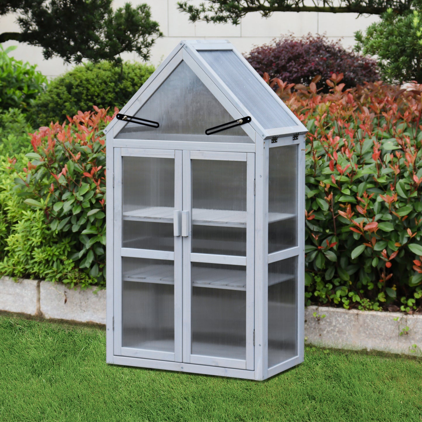 Space-Saving Tiered Mini Greenhouse Stand for Indoor/Outdoor
