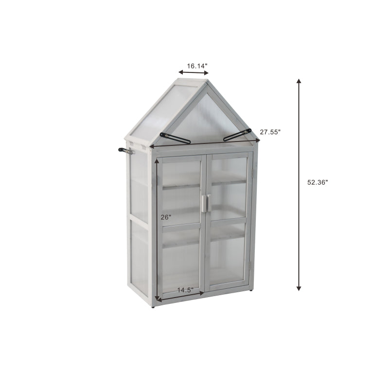 Space-Saving Tiered Mini Greenhouse Stand for Indoor/Outdoor