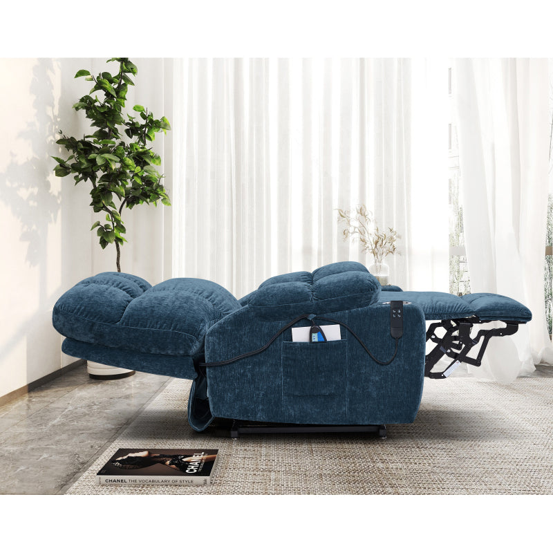 Liyasi Dual-Motor Lift Recliner for Seniors, Heat Massage
