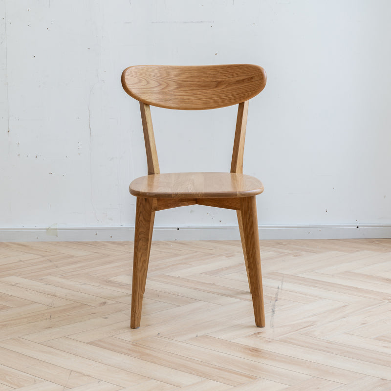 Natural Solid FAS Oak Dining Chairs for Dining Room Set of 2