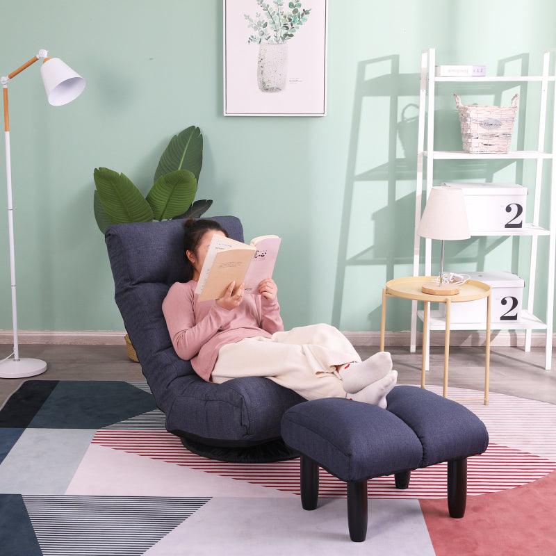 Japanese-Style Floor Chair for Balcony - Adjustable Recline