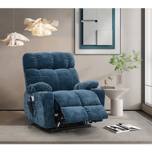 Liyasi Dual-Motor Lift Recliner for Seniors, Heat Massage