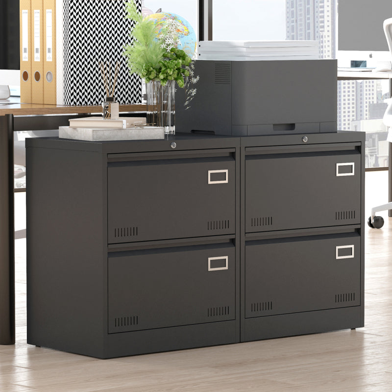 Sleek 3-Drawer Lateral File Cabinet for Home Office, Locking