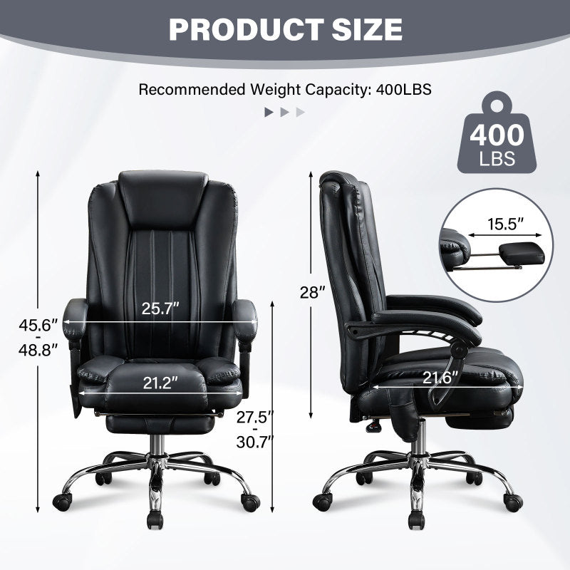 Executive Office Chair for Home Office with Heat & Massage