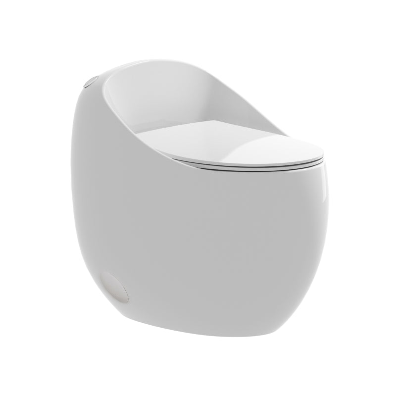Modern Egg-Shape Bathroom Toilet, Water-Saving 1.28 GPF