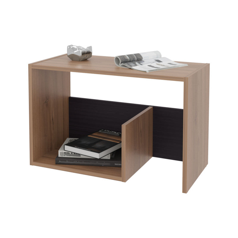 FM FURNITURE Vega Modern Side Table, Living Room Open Shelf