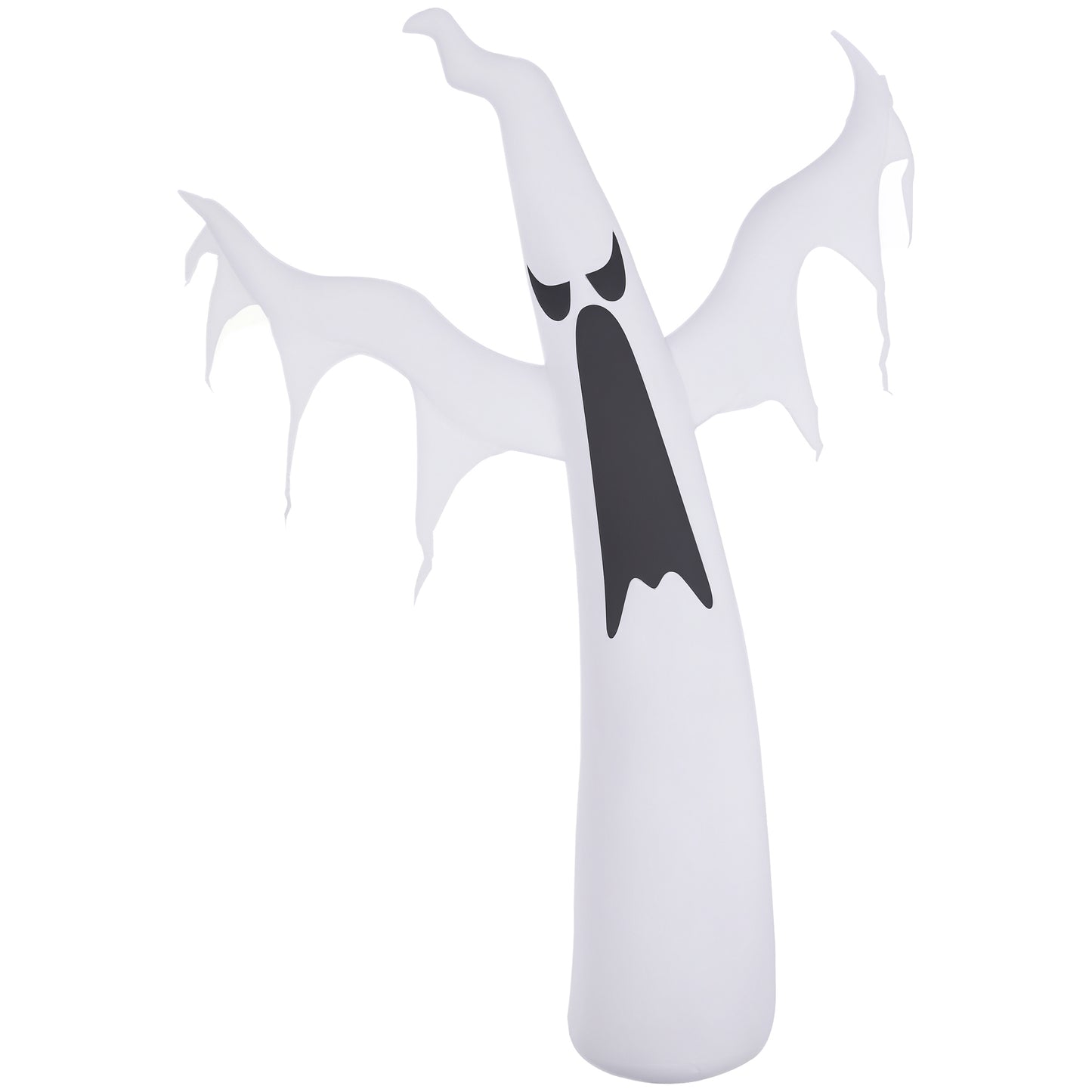 HOMCOM 6-Ft LED-Lit Halloween Ghost Inflatable for Yard