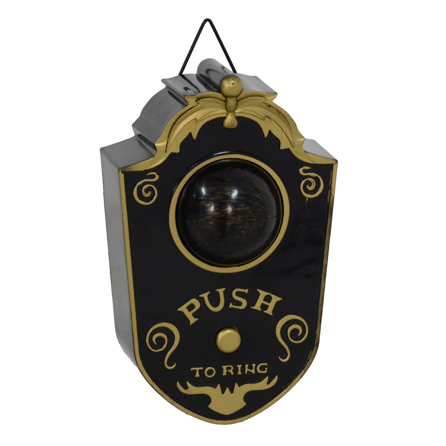HOMCOM Halloween Doorbell for Porch, Eyeball Lights & Sounds