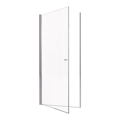 Semi-Frameless Chrome Pivot Shower Door for Bath 1/4" Glass