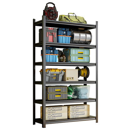 Industrial 4-Tier Metal Rack for Home & Garage, Adjustable