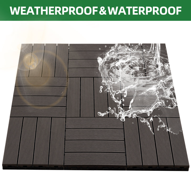 Modern Interlocking Deck Tiles, Patio & Balcony, Waterproof