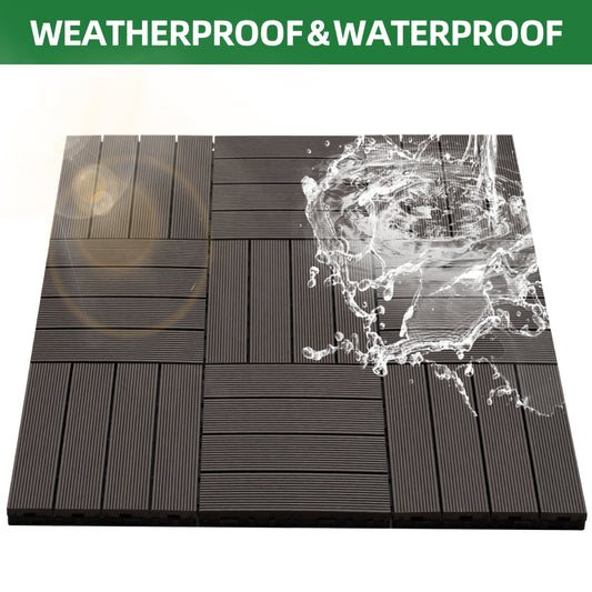 Modern Interlocking Deck Tiles, Patio & Balcony, Waterproof