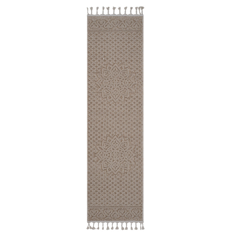 NAAR Guros Medallion Runner Rug, Indoor/Outdoor, Easy-Care