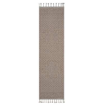 NAAR Guros Medallion Runner Rug, Indoor/Outdoor, Easy-Care