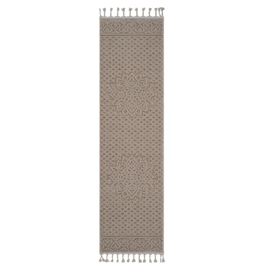 NAAR Guros Medallion Runner Rug, Indoor/Outdoor, Easy-Care