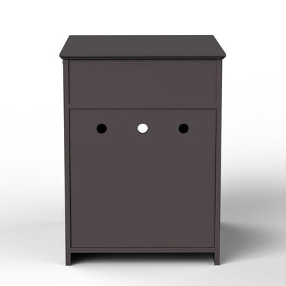 Modern Wood Cat Litter Box End Table, Indoor, Hides Litter