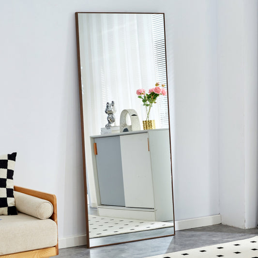 Solid Wood Full-Length Mirror for Bedroom, 71 x 31.4 in