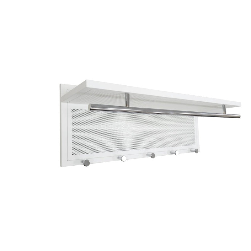 Esyspot Modern Wall Hook Shelf for Entryway, Powder-Coated
