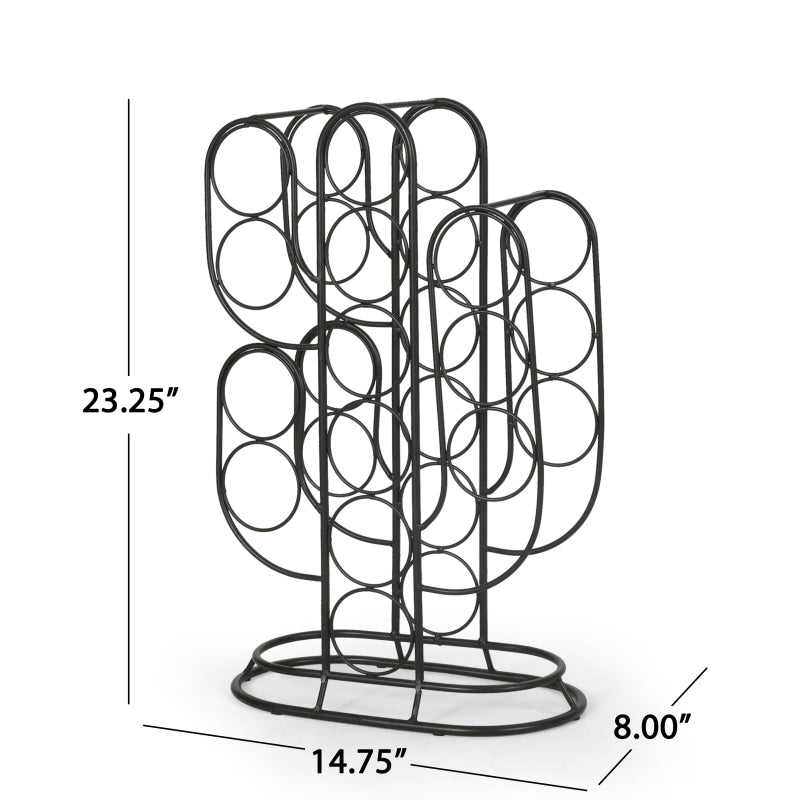 Sleek Wine Rack for Home Bar or Kitchen, Space-Saving