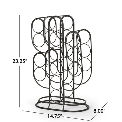 Sleek Wine Rack for Home Bar or Kitchen, Space-Saving