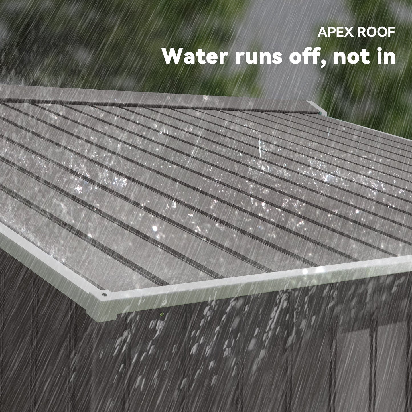 Outsunny Metal Storage Shed, Backyard 9x6, Foundation Kit