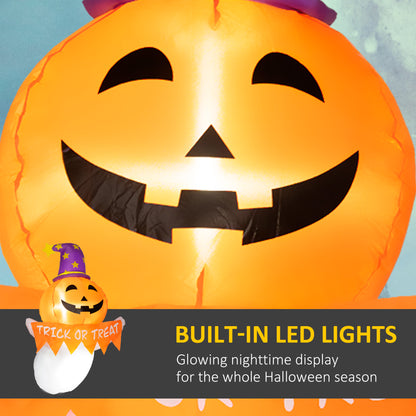 Outsunny Halloween Light-Up Inflatable Ghost, Indoor/Outdoor
