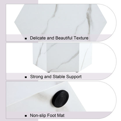 Modern Coffee Table for Living Room with Textured Finish