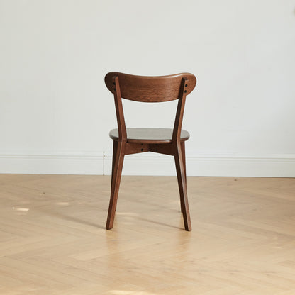 Minimalist North American Oak Dining Room Chairs, Set of 4