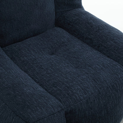 Modern Plush Bean Bag Chair for Living Room with Ottoman