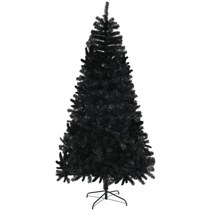 HOMCOM Black 9ft Christmas Tree for Holiday Decor, Auto-Open