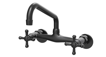 ELLAI Farmhouse Wall-Mount Laundry Room Sink with High Back