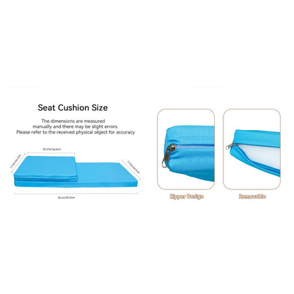 Modern Rattan 4-Piece Patio Sofa Set, Sapphire Blue Cushions
