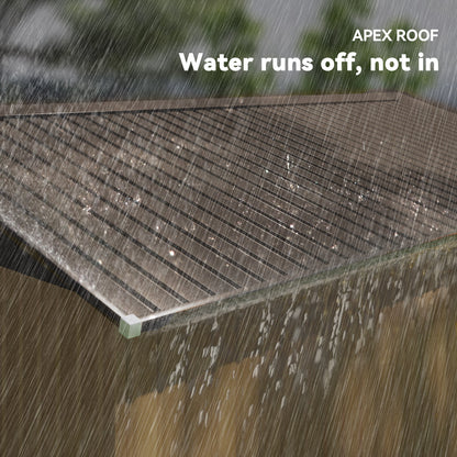 Outsunny Metal Yard Shed: Bikes & Tools, Locking Doors