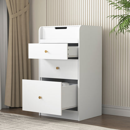 Compact Modern White Vanity Desk, Mirror & Chair for Bedroom