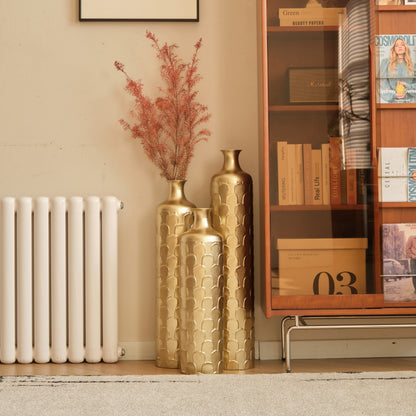 Modern White Floor Vases Set of 3 for Entryway — Tall Accent