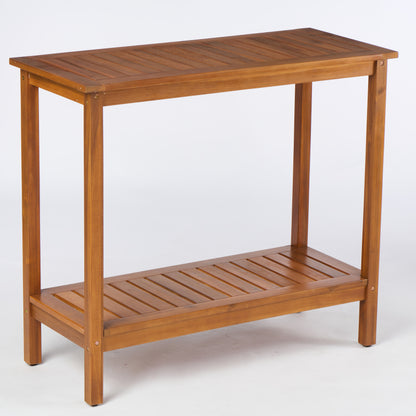 Natural Acacia 3-Pc Bistro Set for Patio & Balcony, Folding