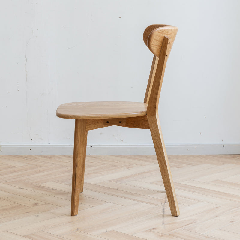 Natural Solid FAS Oak Dining Chairs for Dining Room Set of 2