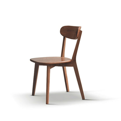Scandi Solid Oak Dining Chairs for Kitchen (Set of 2)