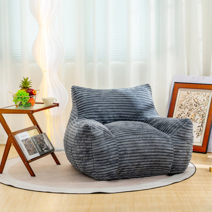 Cloud-Soft Bean Bag Chair for Living Room with Armrests