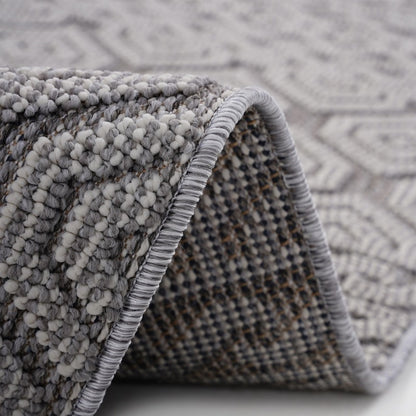 NAAR Guros Geometric Indoor/Outdoor All-Weather Rug 8x10