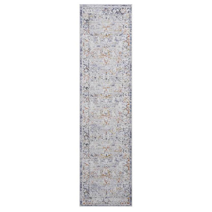NAAR PAYAS Traditional Hallway Runner Rug, Ivory/Grey, 2x8