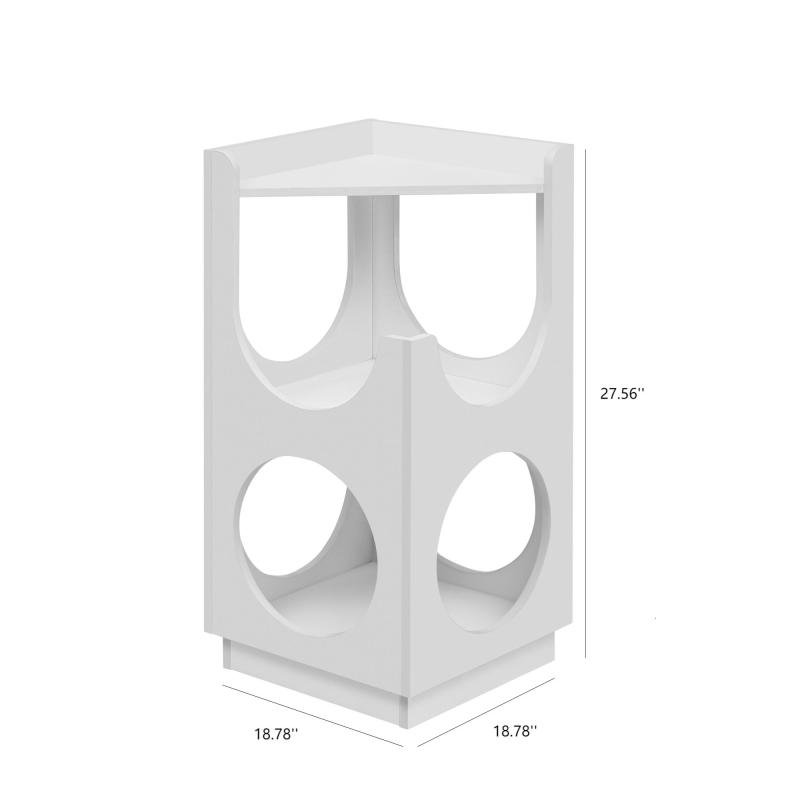 Modern Two-Tier Cat Condo for Living Room, Ventilated