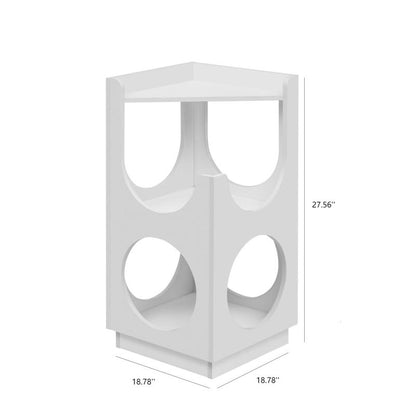 Modern Two-Tier Cat Condo for Living Room, Ventilated