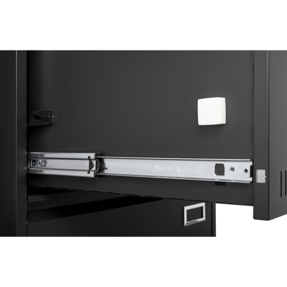 Sleek 3-Drawer Lateral File Cabinet for Home Office, Locking