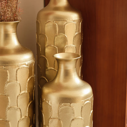 Modern White Floor Vases Set of 3 for Entryway — Tall Accent