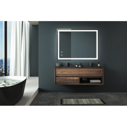 Modern Bathroom LED Vanity Mirror 32x24, Anti-Fog, Dimmable