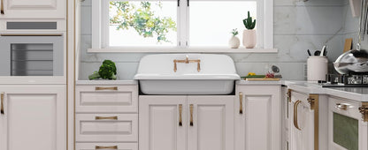 ELLAI Farmhouse Wall-Mount Laundry Sink, 36-Inch High-Back