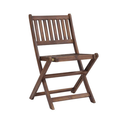 Natural Acacia 3-Pc Bistro Set for Patio & Balcony, Folding